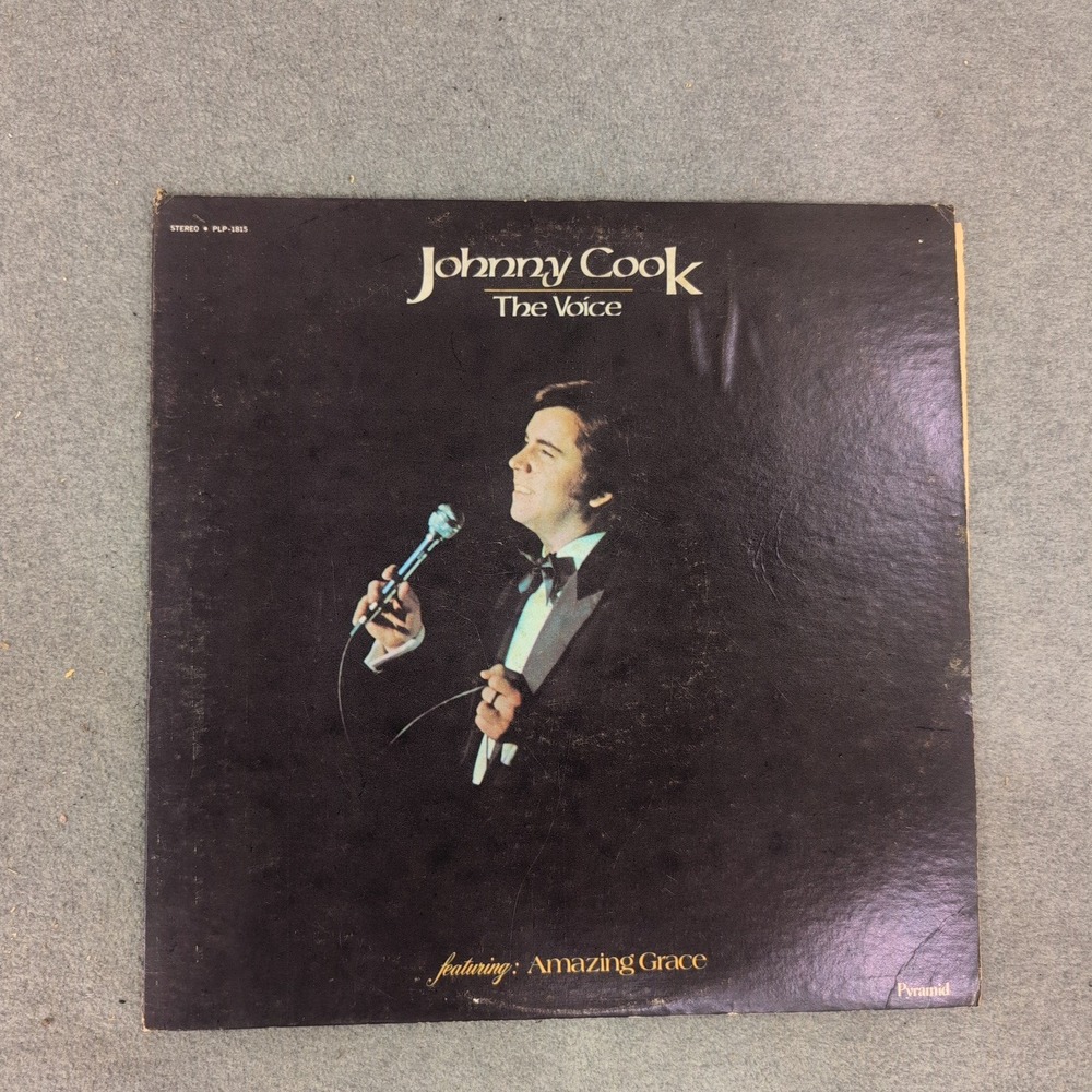 Johnny Cook The Voice Vinyl LP Pyramid PLP-1815 Southern Gospel Amazing Grace - Picture 1 of 2